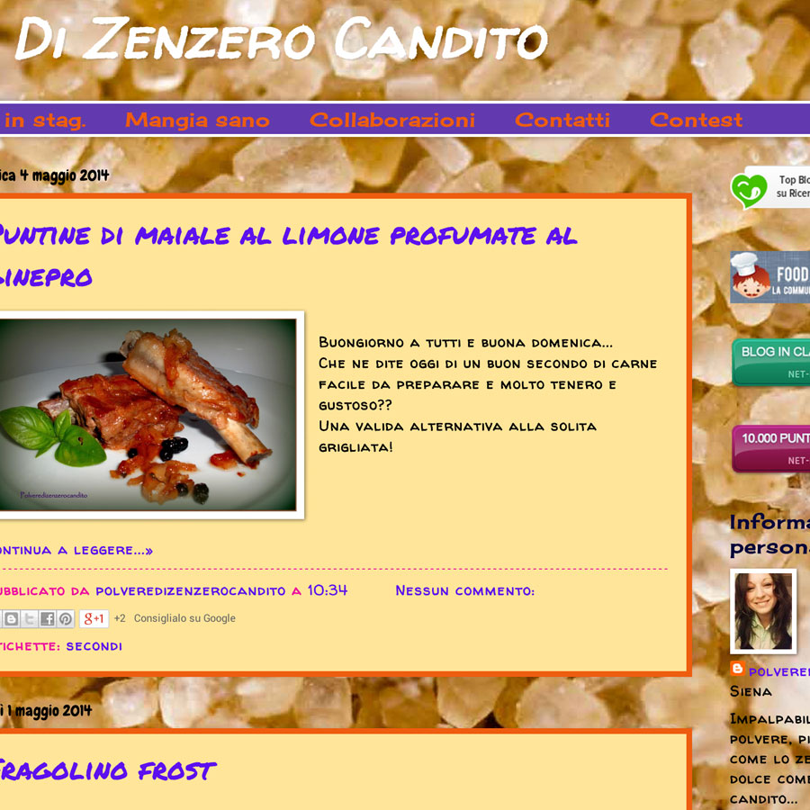 Polvere di Zenzero Candito