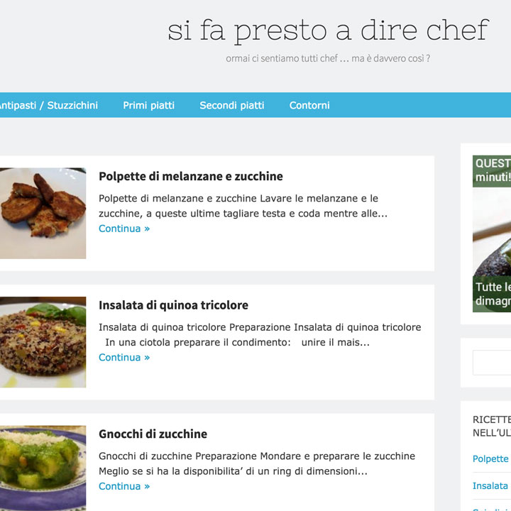 Si fa presto a dire chef