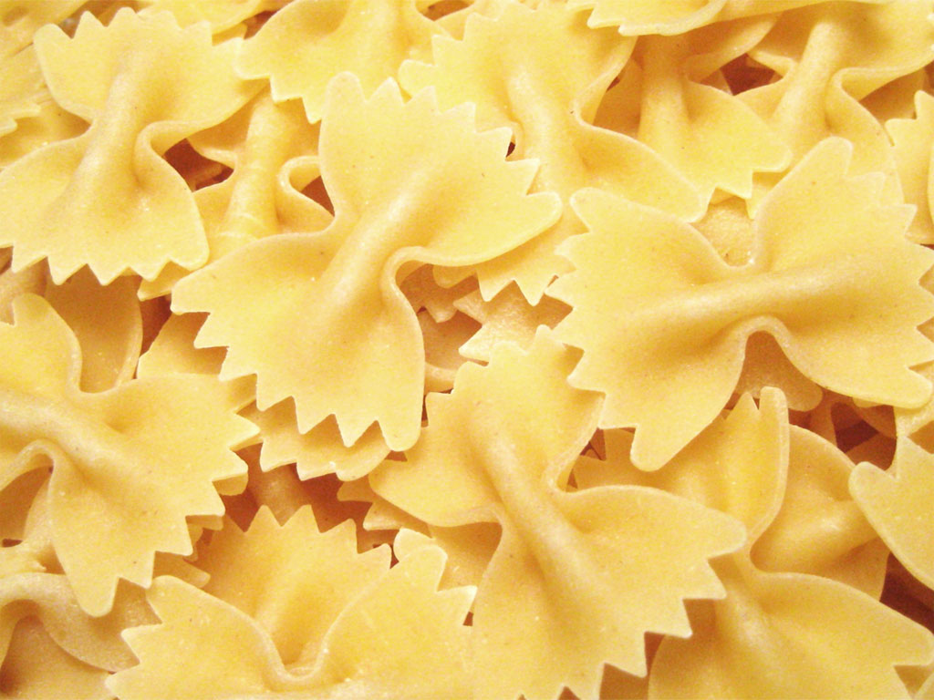 Pasta tipo farfalle