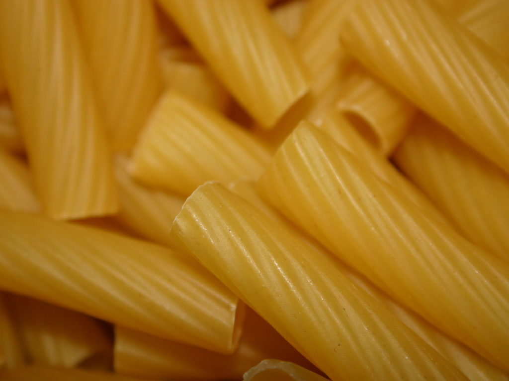 Pasta tipo rigatoni