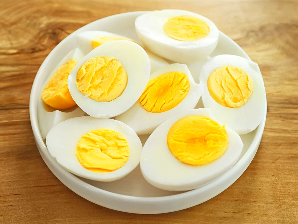 Tuorli di uovo sodo