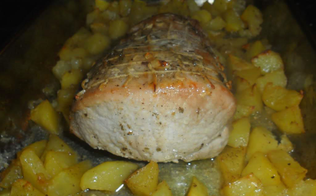 Porchetta al forno con patate