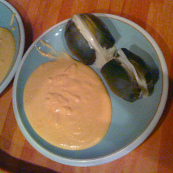 Carciofi ripieni con contorno di orange mousse