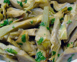 Artichokes and parsley