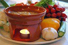 Bagna cauda-dish