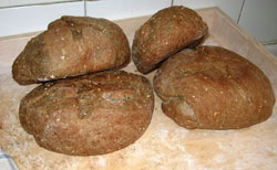 Seven grain bread with sesame and sunflower seeds