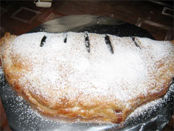 Strudel of pears and nutella