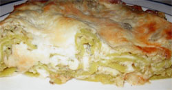 Artichoke lasagna of enza