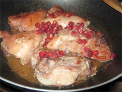 Pollo al melograno