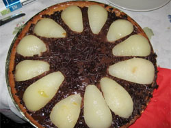 Pear and chocolate tart (crostata di pere e cioccolato)