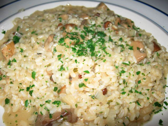 Risotto ai funghi freschi Risotto ai funghi freschi