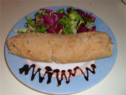 Tuna salame with carta fata