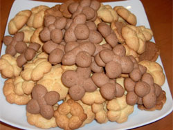 Butter biscuits with sparabiscotti