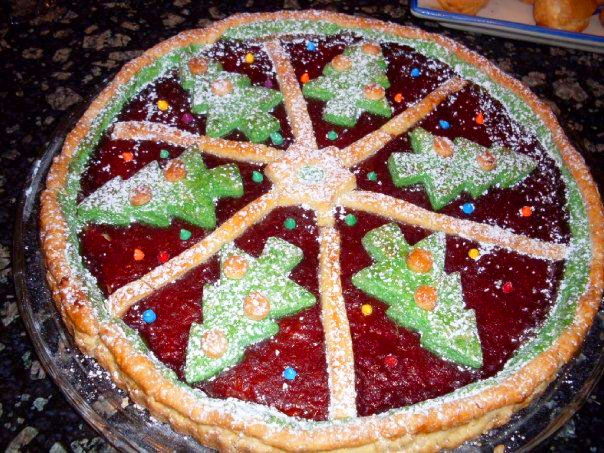 Crostata di marmellata natalizia Crostata di marmellata natalizia