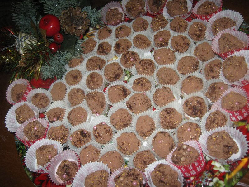 Tartufi di castagne al cioccolato Tartufi di castagne al cioccolato