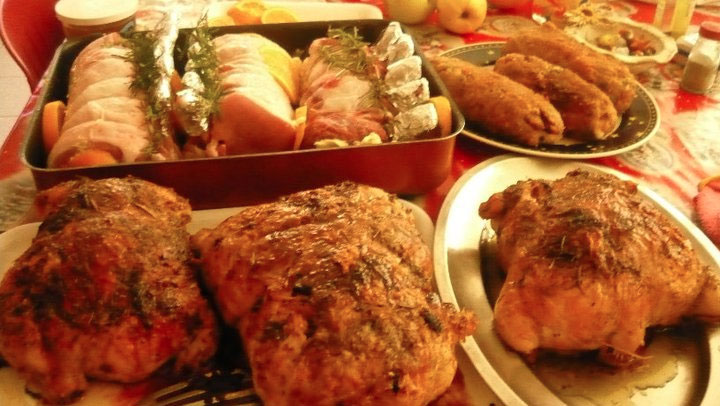 Pollo ripieno al forno Pollo ripieno al forno
