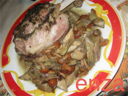 Stinco di maiale in carta fata