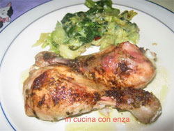 Fusi di pollo alle erbe in carta fata