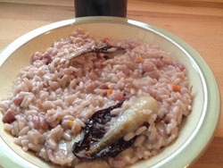 Risotto con radicchio pancetta e valpolicella classico Risotto con radicchio pancetta e valpolicella classico