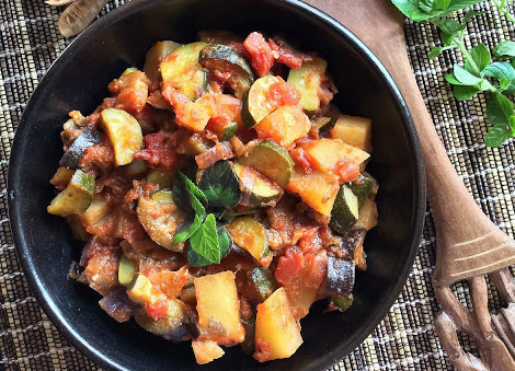 Caponata di verdure con garam masala